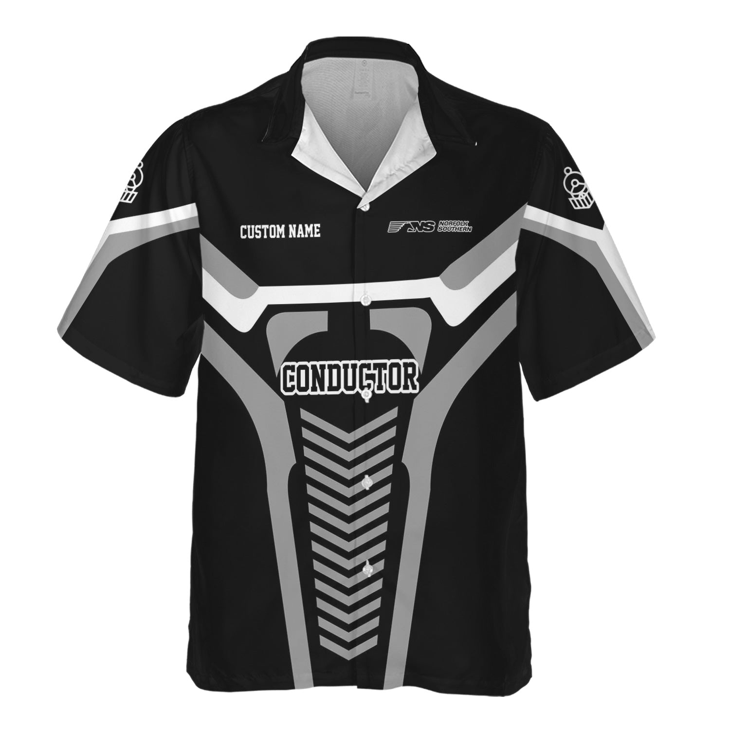 Railspirit Personalized Norfolk Southern Railway Hawaiian Shirt Track-Inspired with Custom Job Position Train Shirt