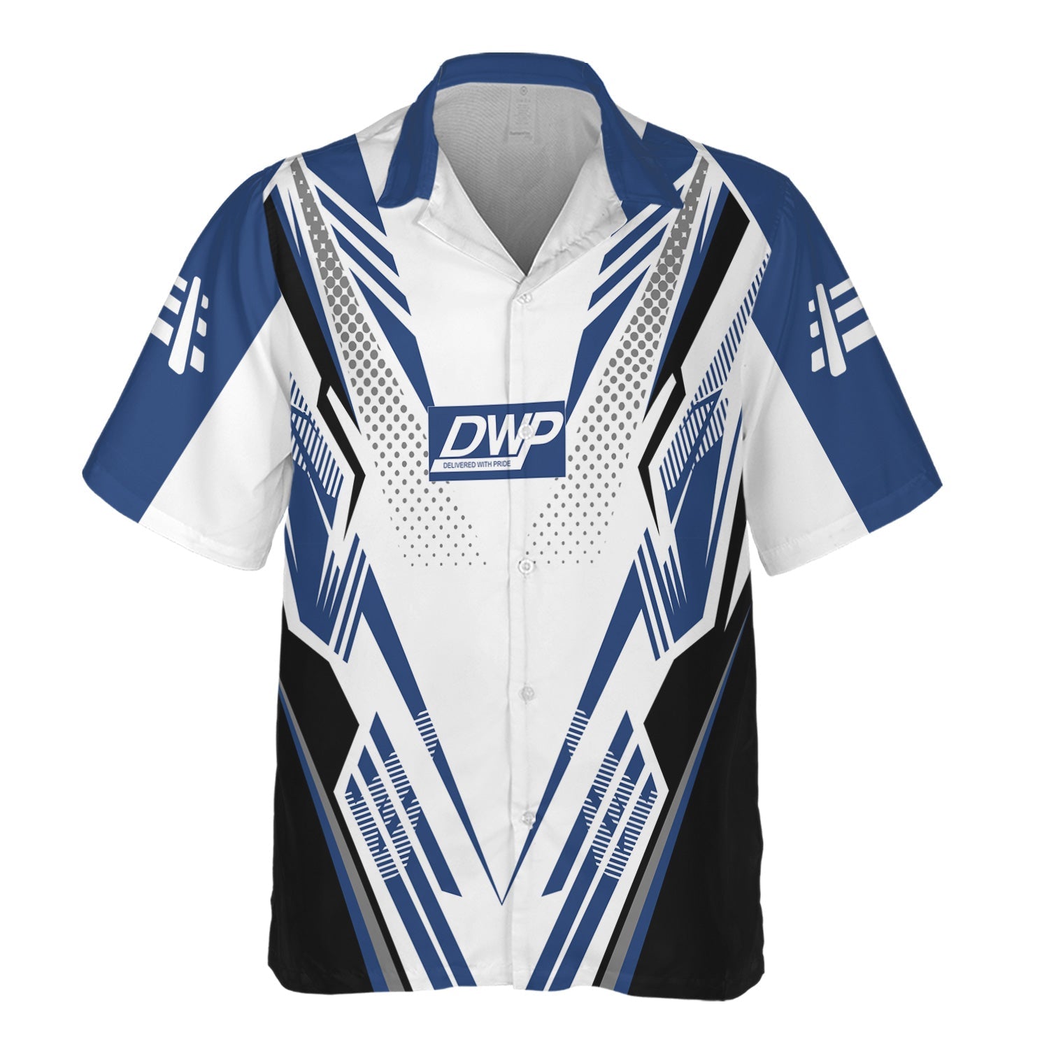 Railspirit Personalized Duluth, Winnipeg and Pacific Railway Hawaiian Shirt Railroad Tribute Design Train Shirt for Train Lovers