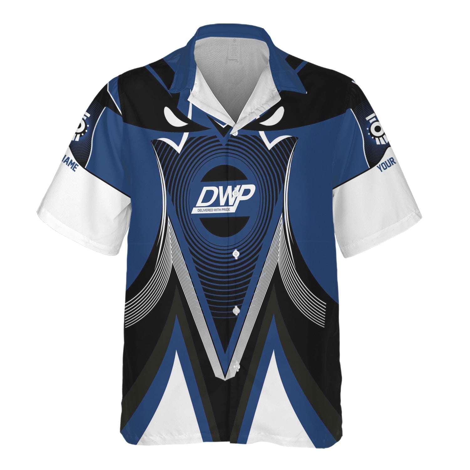 Railspirit Personalized Duluth, Winnipeg and Pacific Railway Hawaiian Shirt Vibrant Graphic Pattern Shirt For Train Enthusiasts