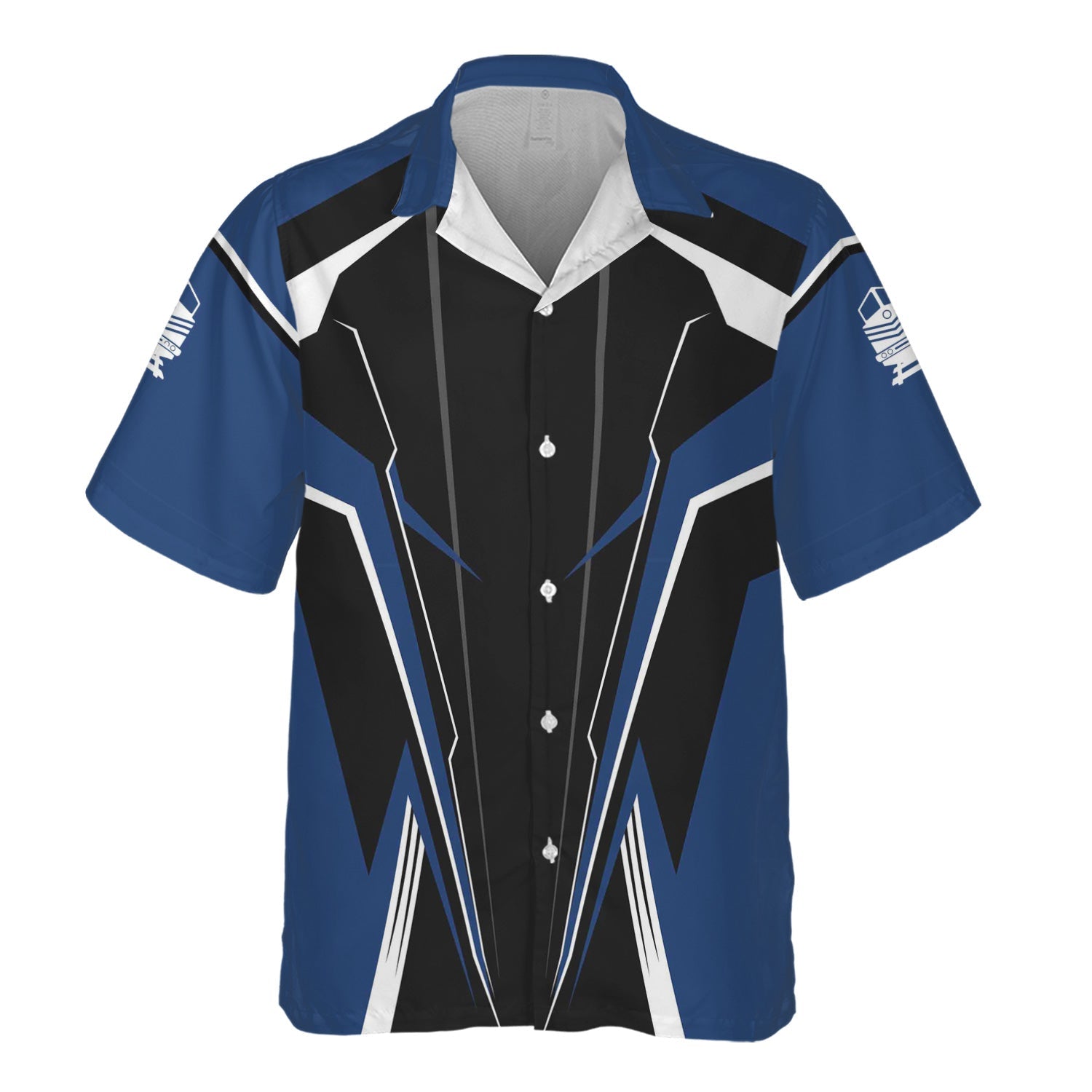 Railspirit Personalized Duluth, Winnipeg and Pacific Railway Hawaiian Shirt Lightning-Edge Design Train Shirt For Railroad Lovers