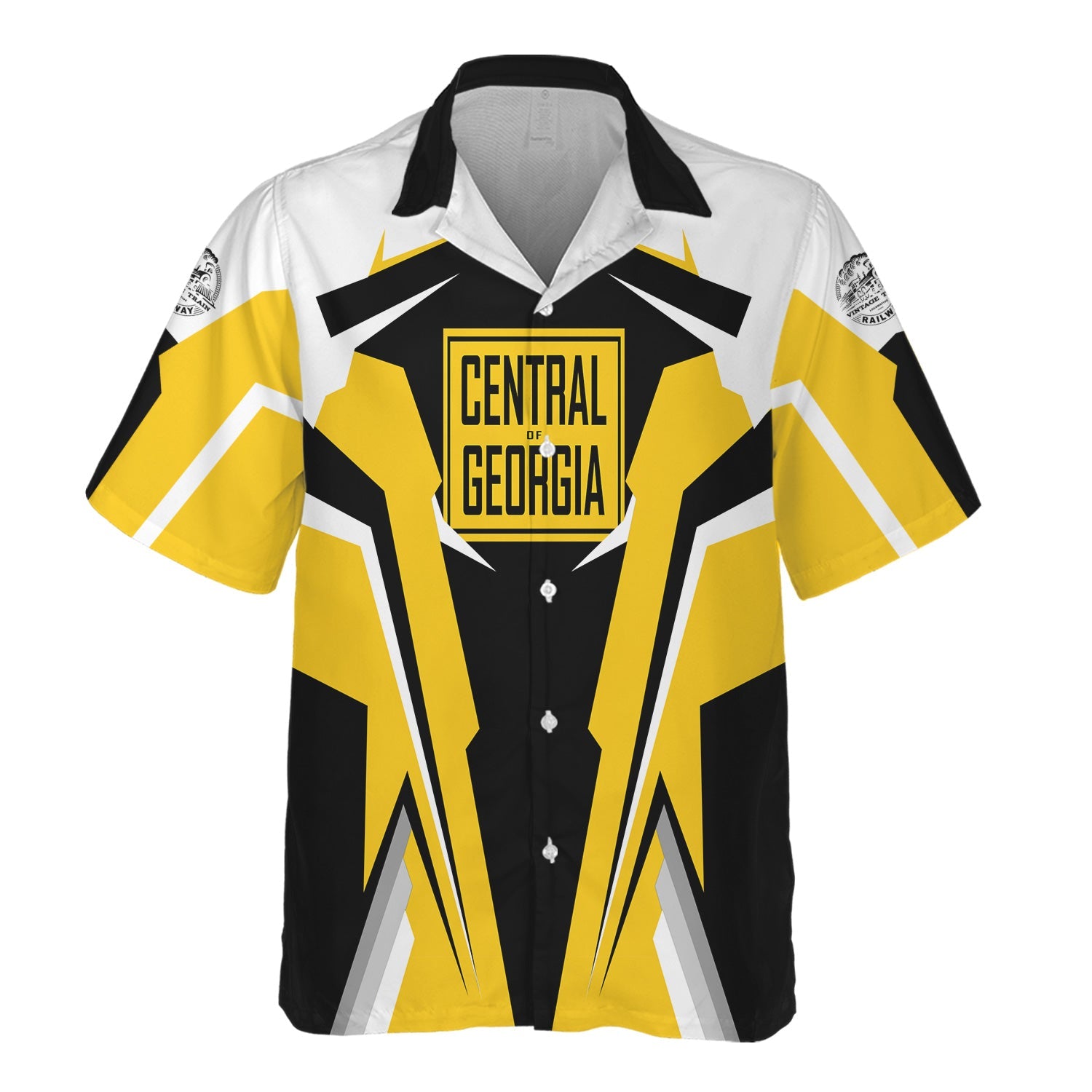 Railspirit Personalized Central of Georgia Railway Hawaiian Shirt Strong Line Style Train Unisex Shirt All Over Print