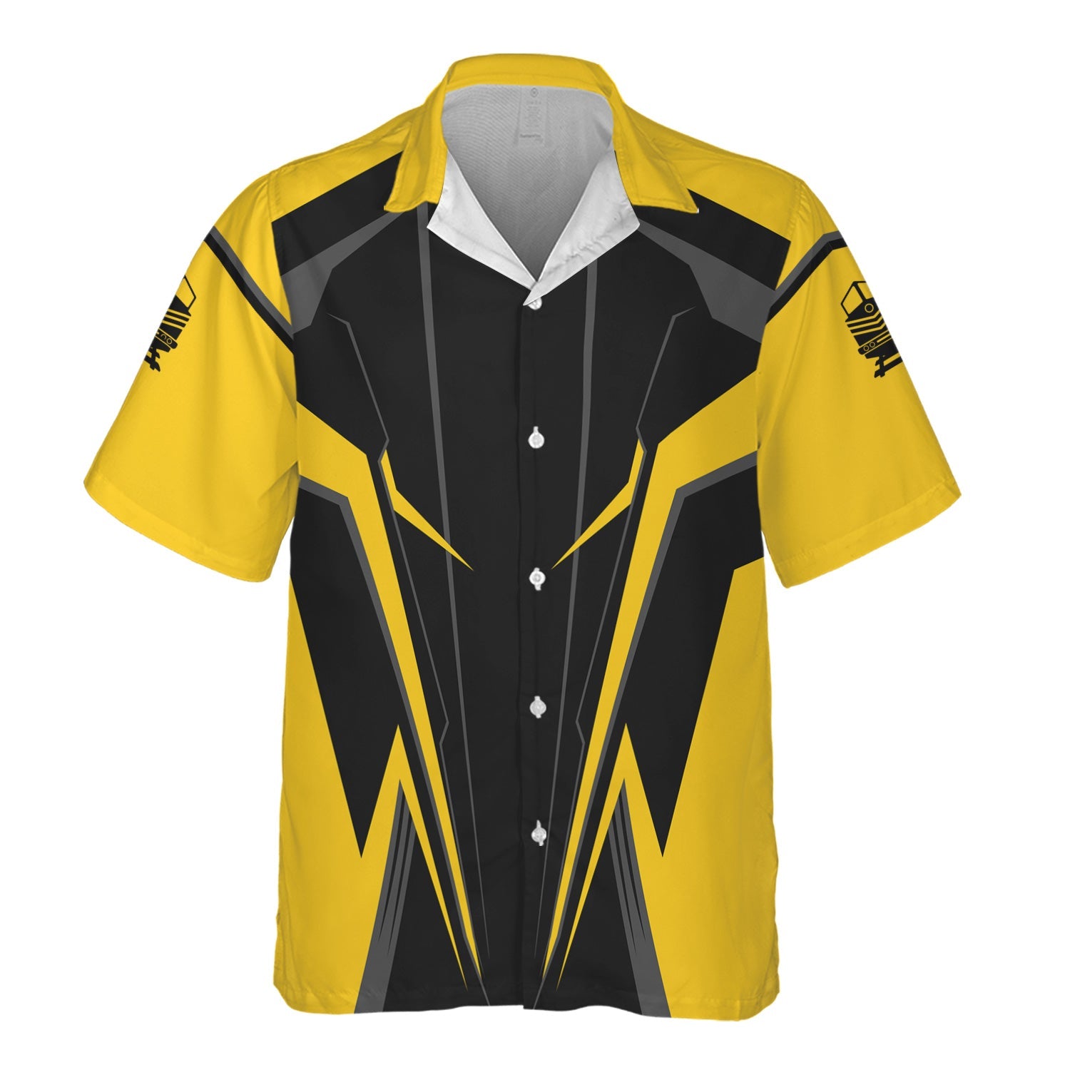 Railspirit Personalized Central of Georgia Railway Hawaiian Shirt Lightning-Edge Design Train Shirt For Railroad Lovers