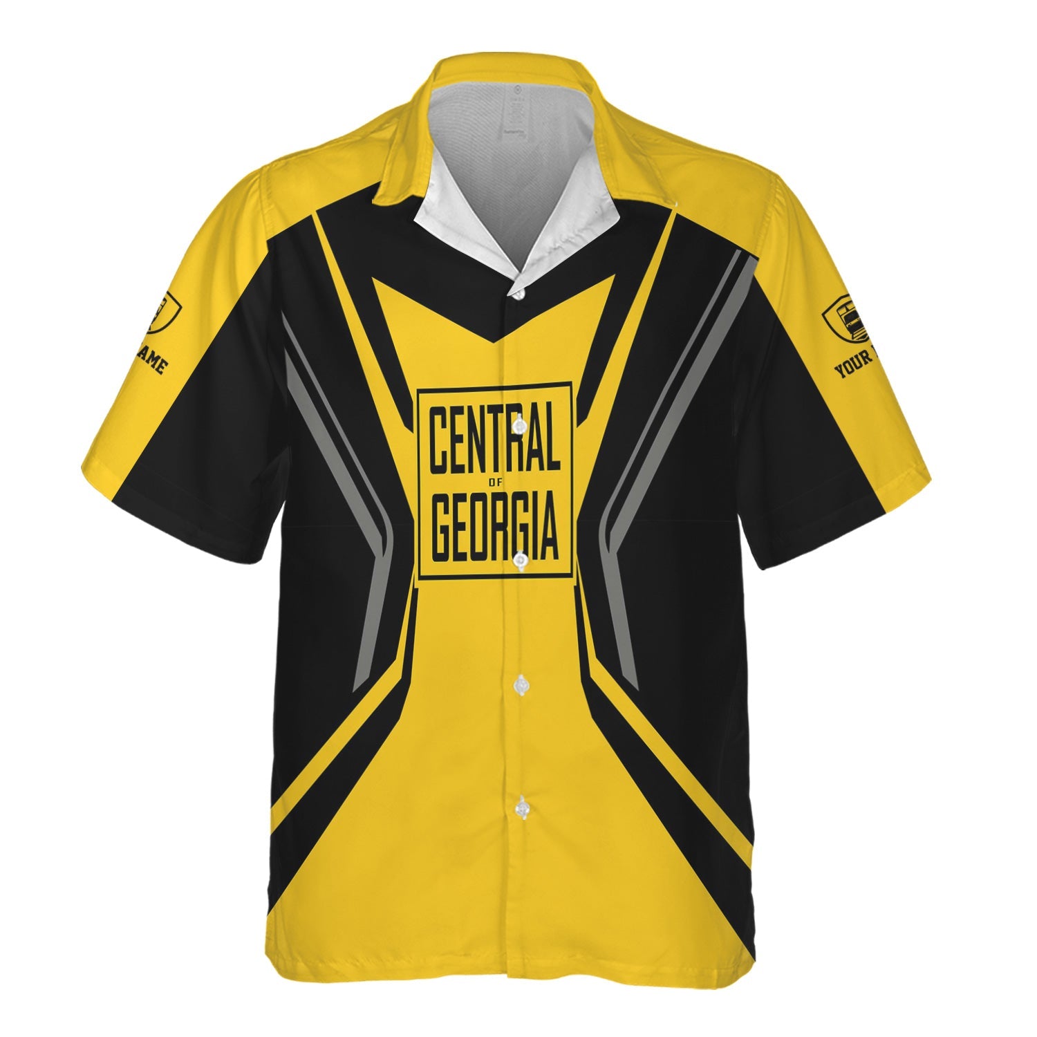 Railspirit Personalized Central of Georgia Railway Hawaiian Shirt Unique Style with Custom Job Train Shirt