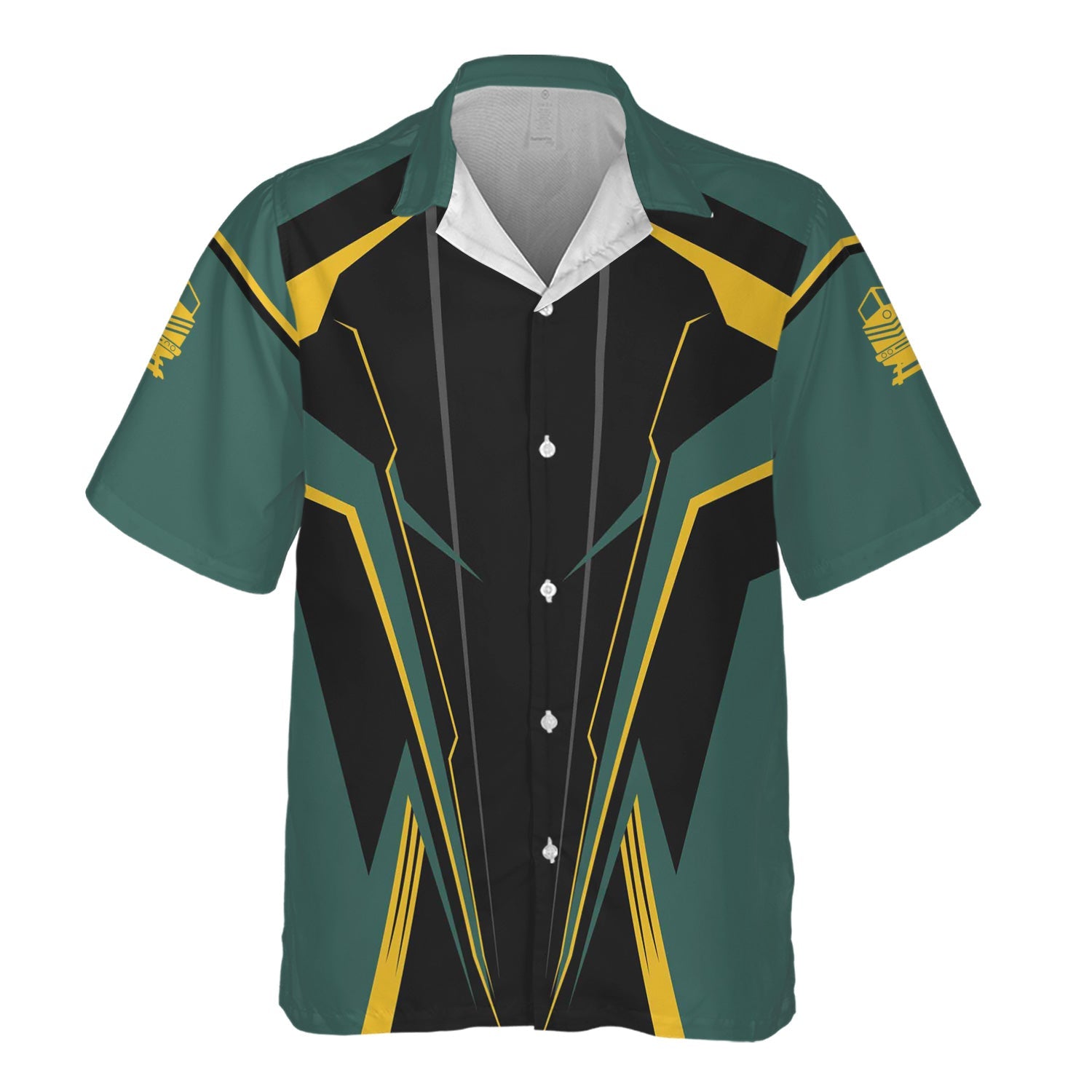 Railspirit Personalized Southern Railway U.S Hawaiian Shirt Lightning-Edge Design SOU Train Shirt For Railroad Lovers