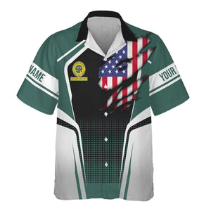 Railspirit Personalized Southern Railway U.S Hawaiian Shirt American Eagle Vintage Train SOU Shirt