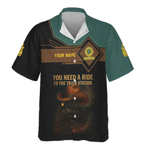 Railspirit Personalized Southern Railway U.S Hawaiian Shirt You Need A Ride To The Train Station SOU Shirt For Train Lovers