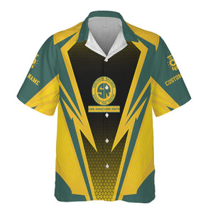 Railspirit Personalized Southern Railway U.S Hawaiian Shirt Lightning Graphic Style SOU Shirt Gift Idea For Train Lover