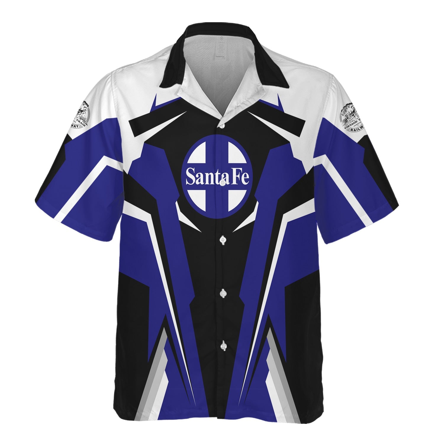 Railspirit Personalized Santa Fe Railway Hawaiian Shirt Atchison, Topeka and Santa Fe RailwayStrong Line Style Train Unisex Shirt All Over Print