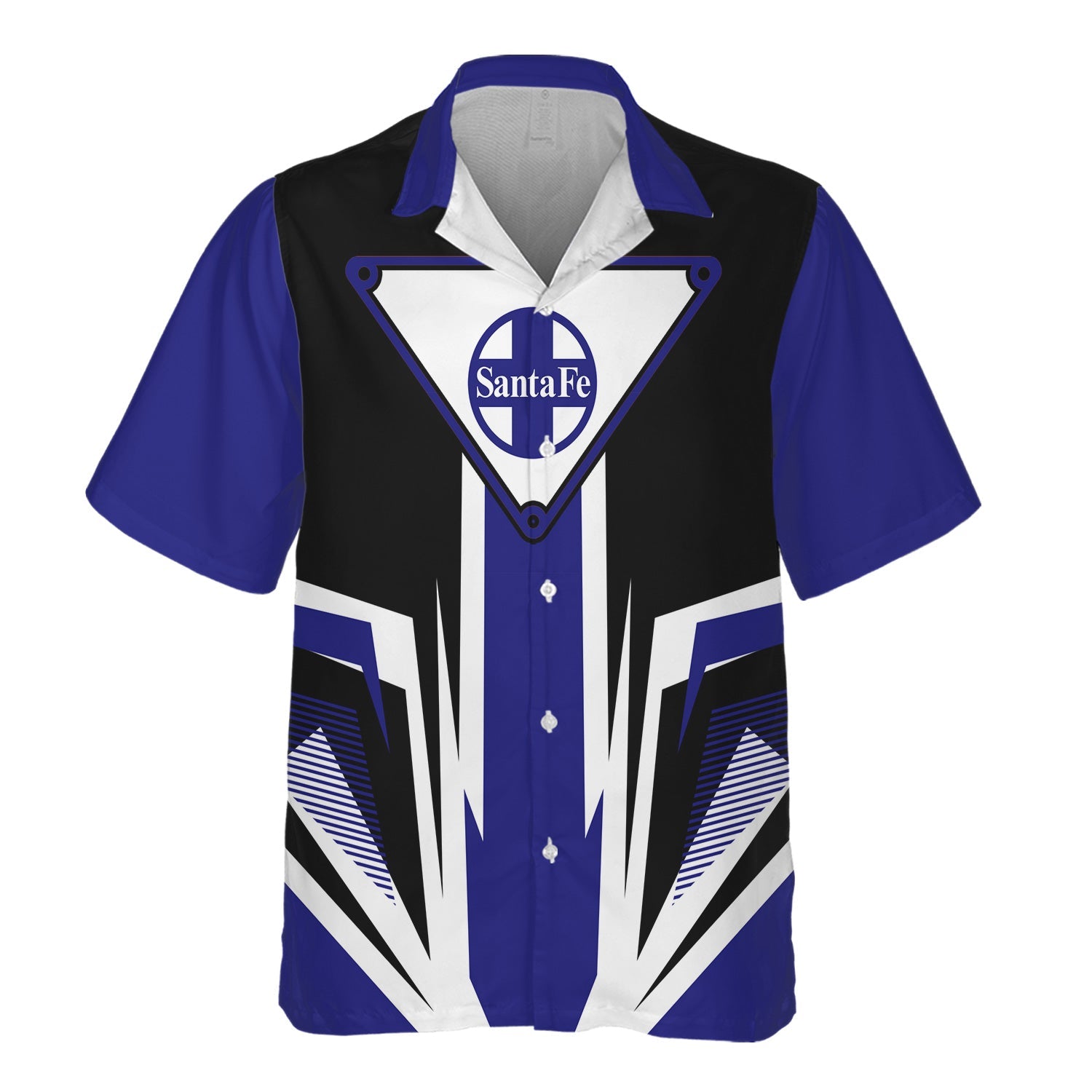 Railspirit Santa Fe Railway Hawaiian Shirt Bold Graphic Style Atchison, Topeka and Santa Fe Railway All Over Printed Shirt