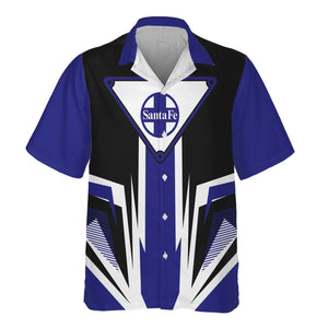 Railspirit Santa Fe Railway Hawaiian Shirt Bold Graphic Style Atchison, Topeka and Santa Fe Railway All Over Printed Shirt