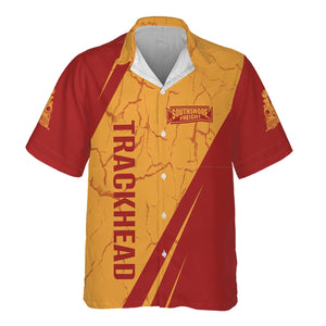 Railspirit Personalized Chicago South Shore and South Bend Railroad Hawaiian Shirt Crackle Texture Style Shirt For Trackhead