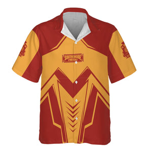 Railspirit Personalized Chicago South Shore and South Bend Railroad Hawaiian Shirt Railway Trainspotter Style Shirt Gift Idea For Foamers