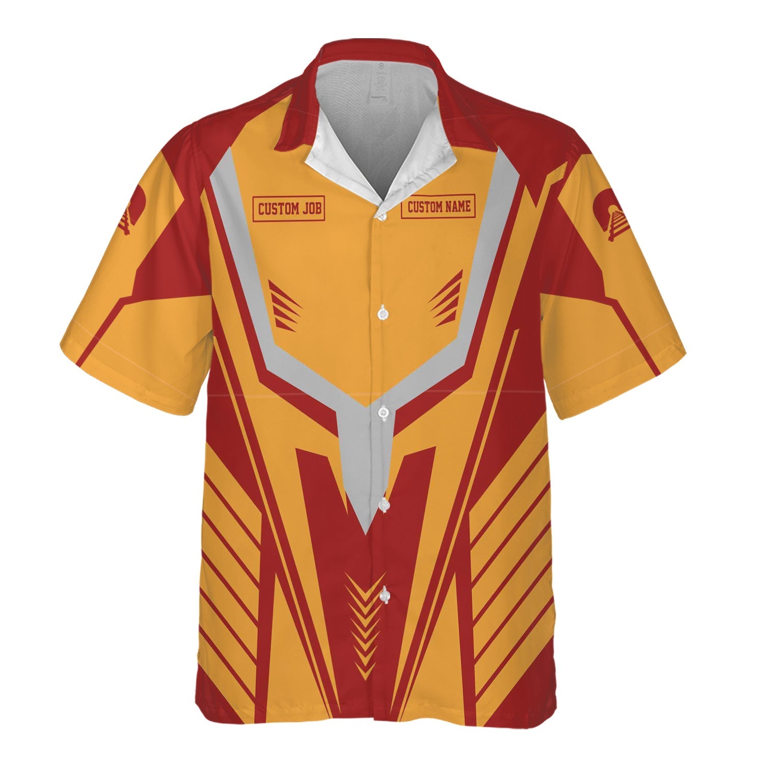 Railspirit Personalized Chicago South Shore and South Bend Railroad Hawaiian Shirt Workwear-Inspired with Custom Position Train Shirt