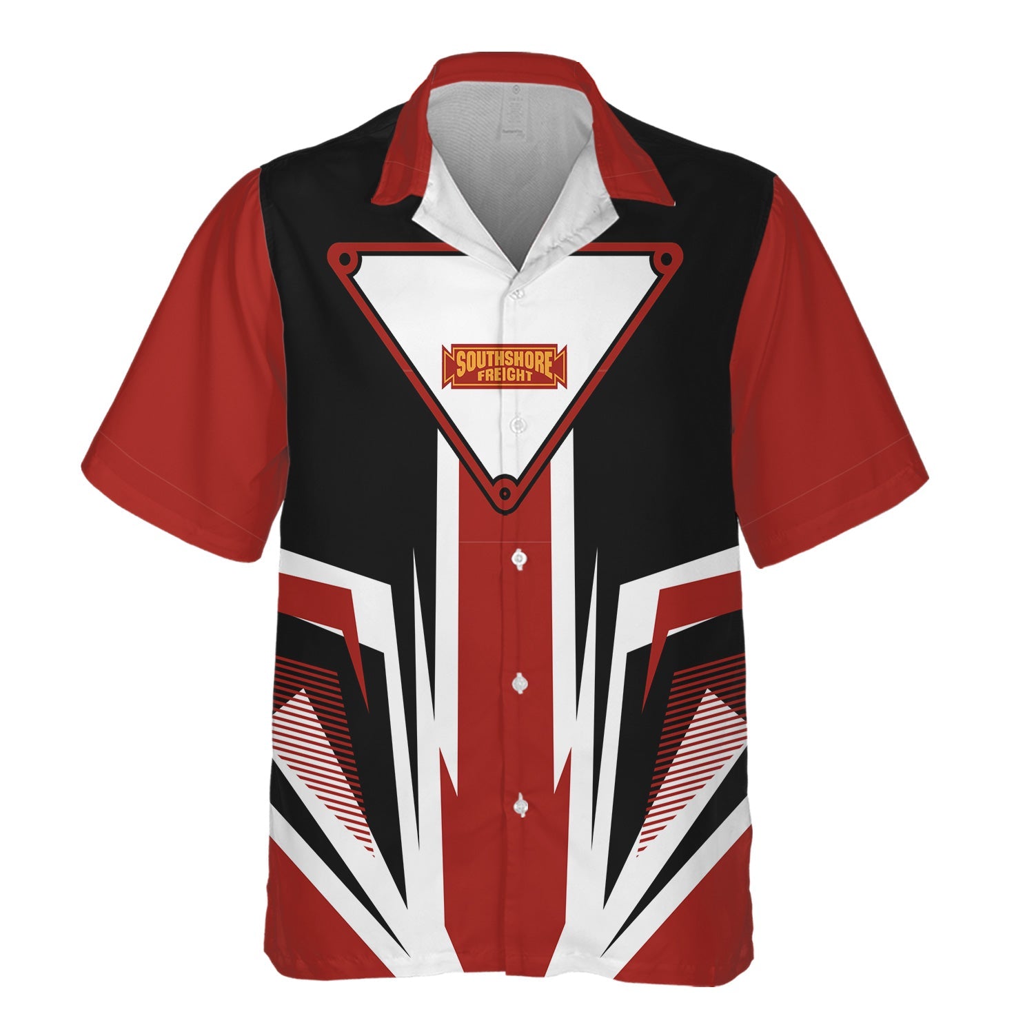 Railspirit Chicago South Shore and South Bend Railroad Hawaiian Shirt Bold Graphic Style All Over Printed Shirt