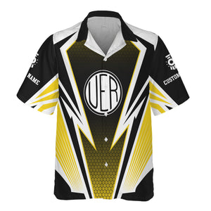 Railspirit Personalized Union Electric Railway Hawaiian Shirt Lightning Graphic Style Shirt Gift Idea For Train Lover