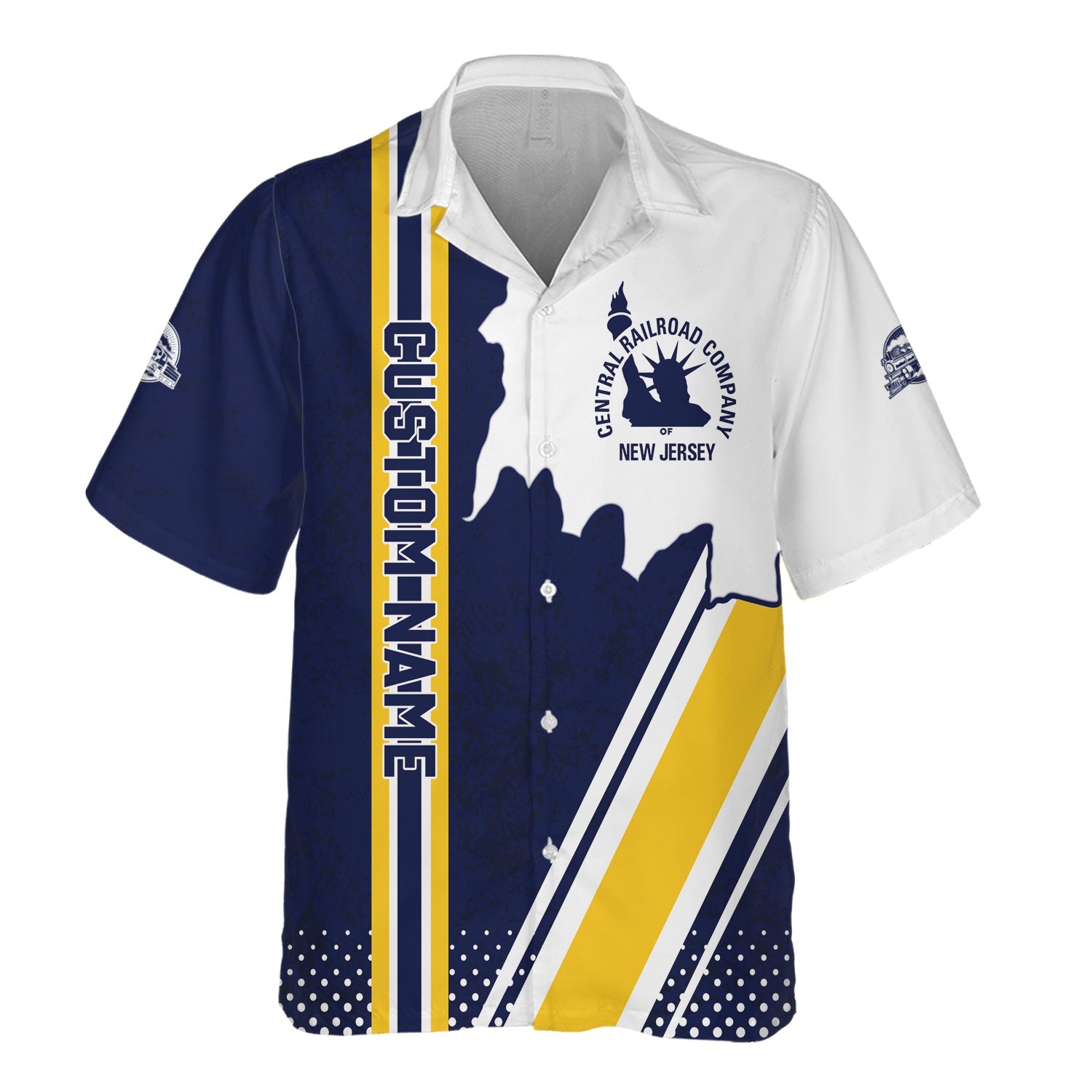 Railspirit Personalized CNJ Jersey Central Railroad Hawaiian Shirt All Over Printed Unisex Shirt