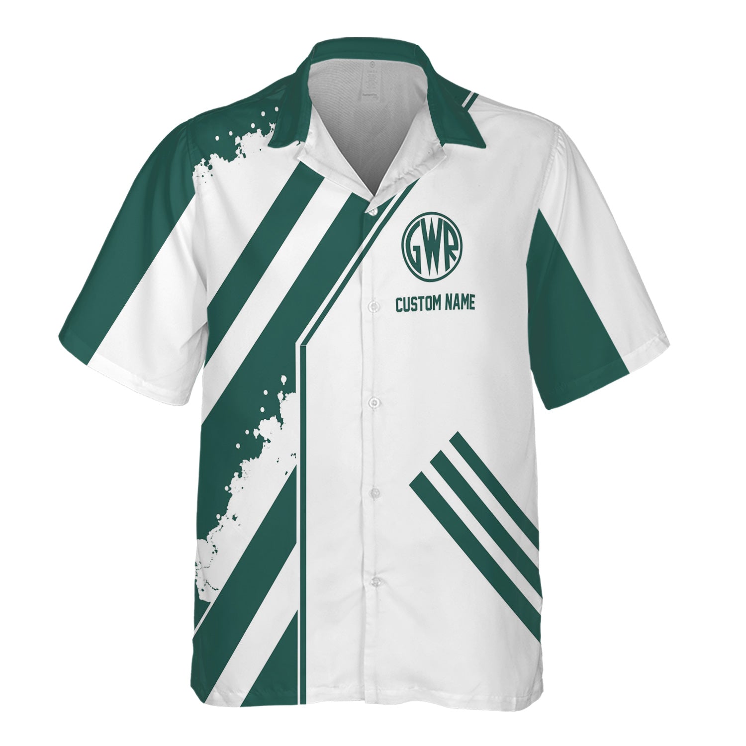 Railspirit Personalized Great Western Railway Hawaiian Shirt Locomotive Design Train Shirt for Train Enthusiast