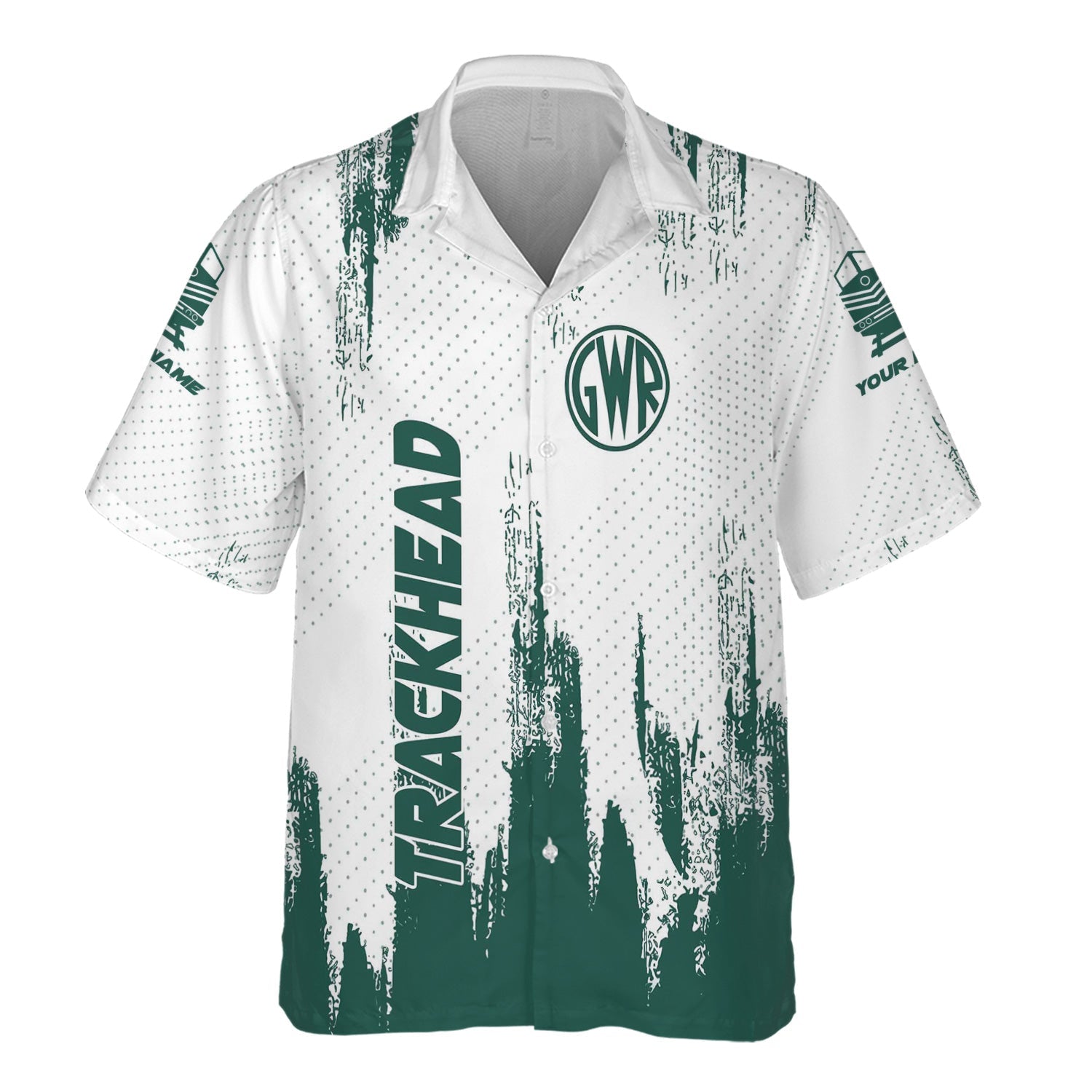 Railspirit Personalized Great Western Railway Hawaiian Shirt Paint Impact Design Train Shirt for Trackhead