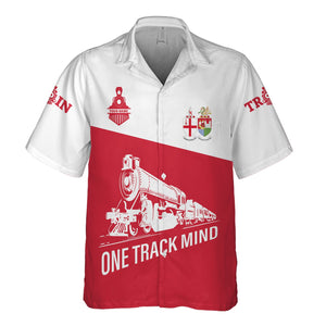 Railspirit Personalized Great Western Railway Hawaiian Shirt One Track Mind Unisex Train Shirt Gift Idea For Train Lover