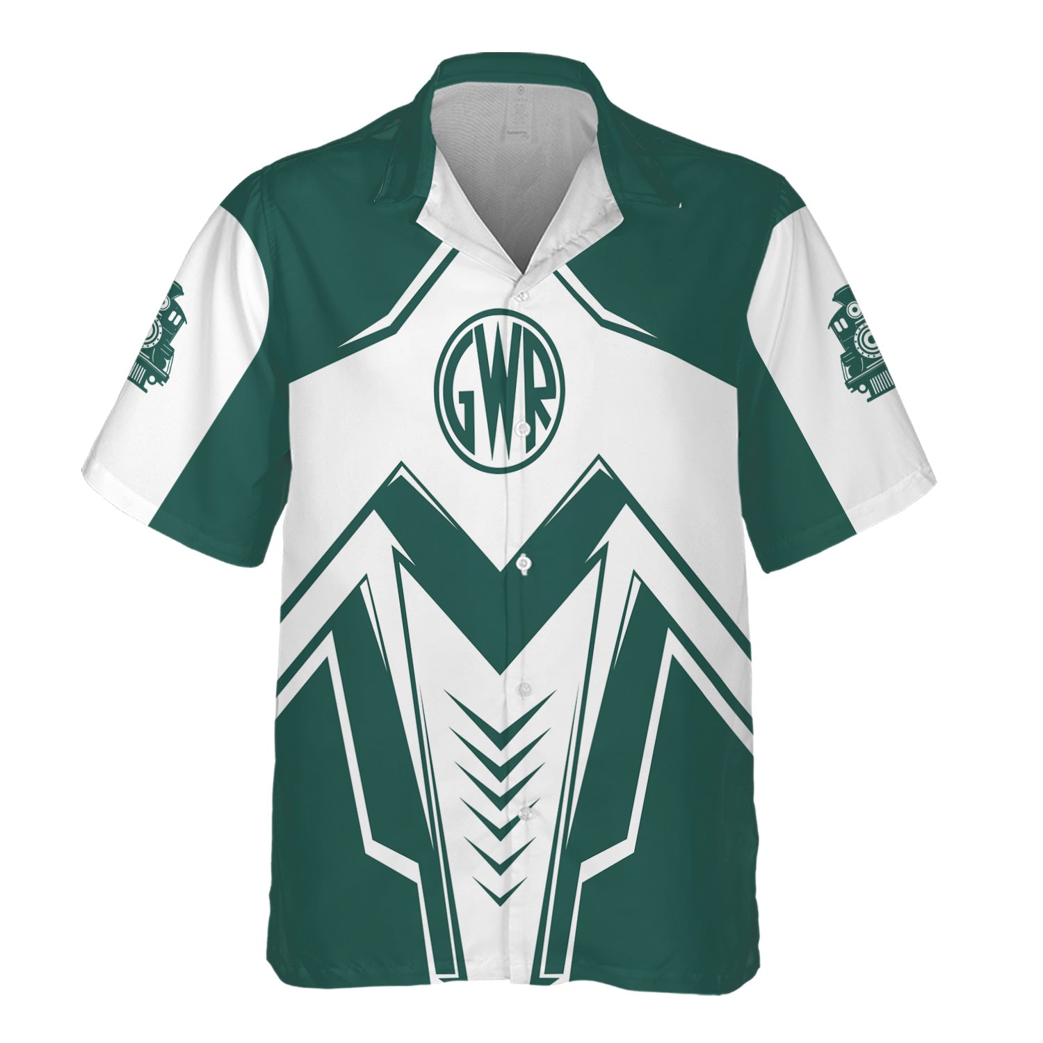 Railspirit Personalized Great Western Railway Hawaiian Shirt Railway Trainspotter Style Shirt Gift Idea For Foamers