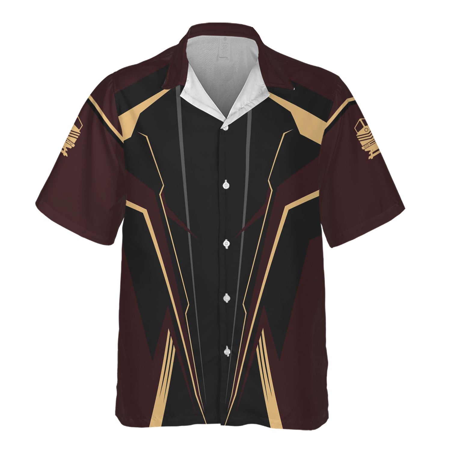 Railspirit Personalized London, Midland and Scottish Railway Hawaiian Shirt Lightning-Edge Design Train Shirt For Railroad Lovers