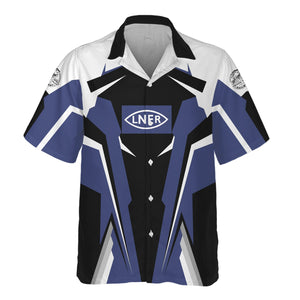 Railspirit Personalized London and North Eastern Railway Hawaiian Shirt Strong Line Style Train Unisex Shirt All Over Print