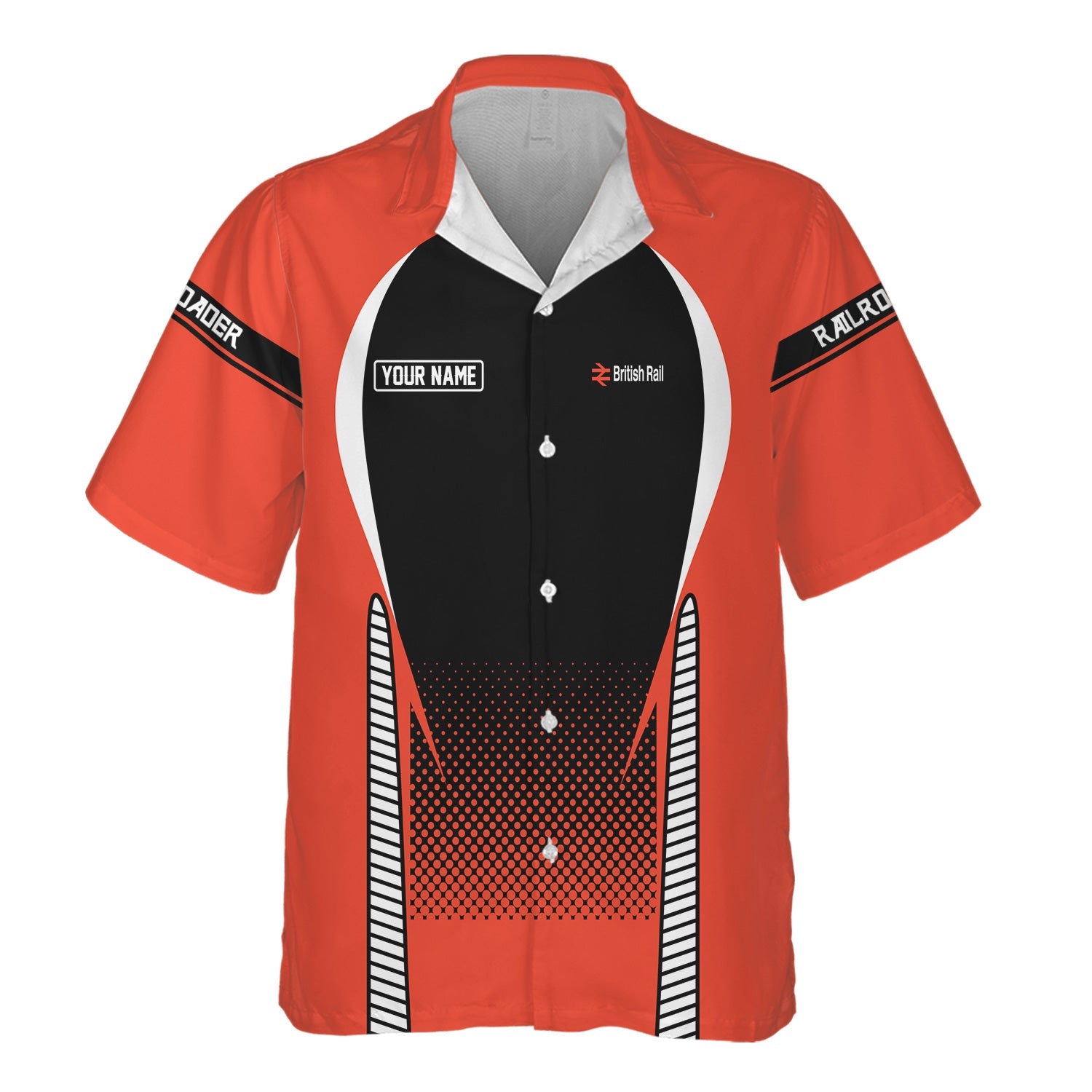 Railspirit Personalized British Railway Hawaiian Shirt Stress Is Caused By Not Having Enough Trains Shirt All Over Print