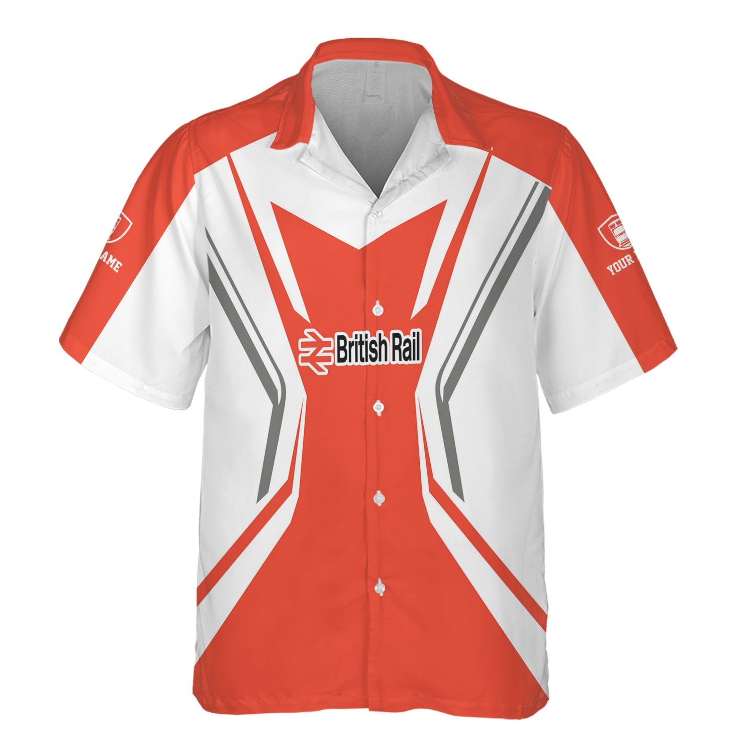 Railspirit Personalized British Railway Hawaiian Shirt Unique Style with Custom Job Train Shirt