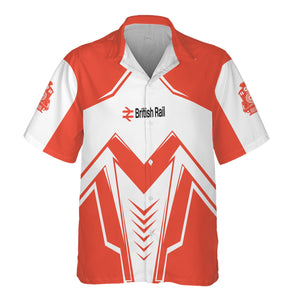 Railspirit Personalized British Railway Hawaiian Shirt Railway Trainspotter Style Shirt Gift Idea For Foamers