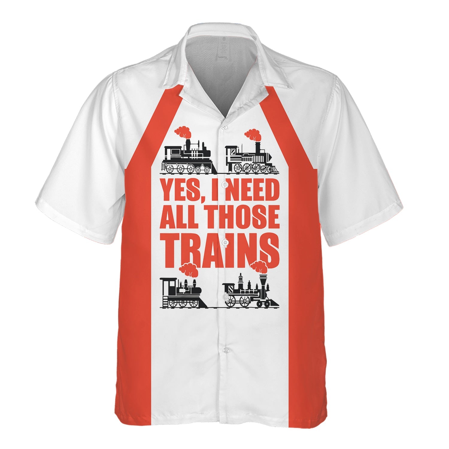 Railspirit Custom Name British Railway Hawaiian Shirt Yes I Need All Those Train Printed Shirt