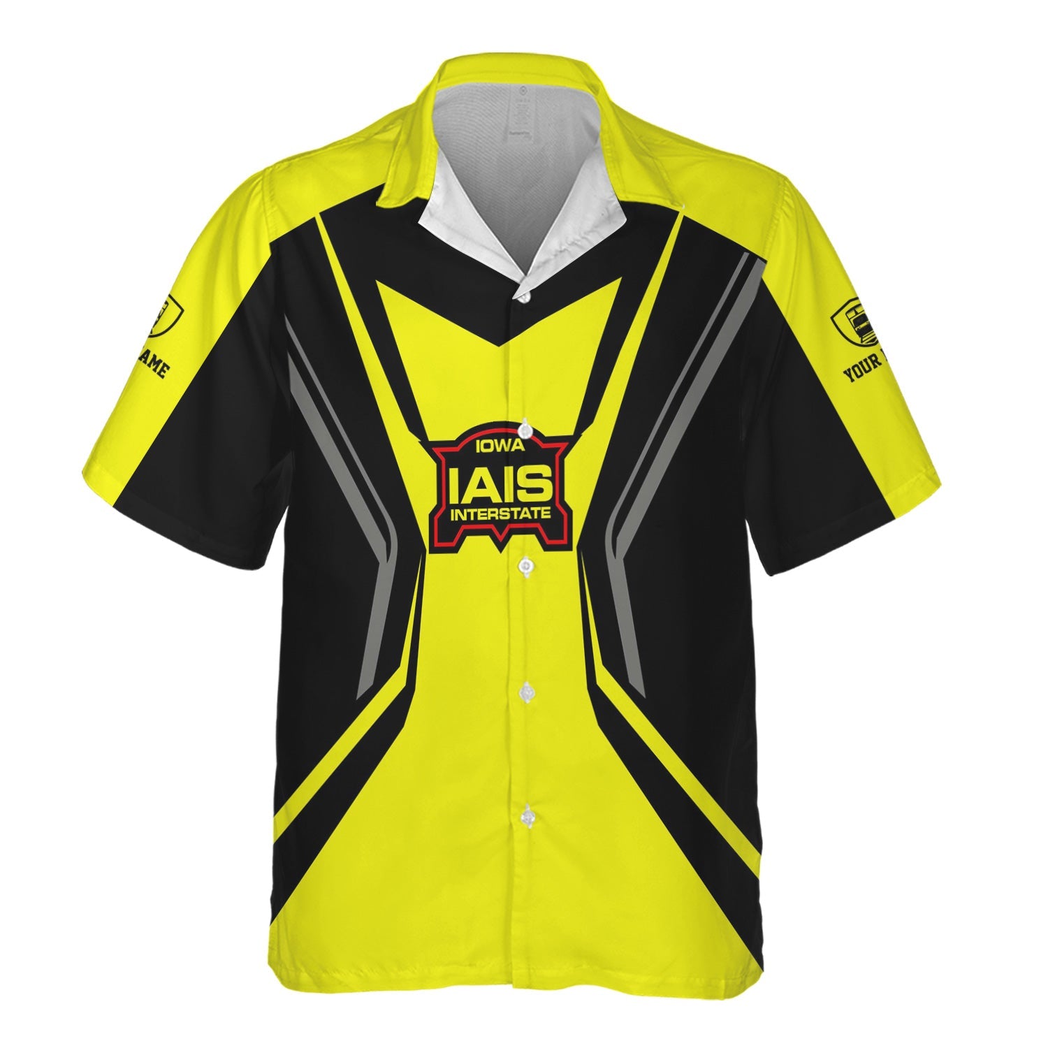 Railspirit Personalized Iowa Interstate Railroad Hawaiian Shirt Unique Style with Custom Job IAIS Train Shirt