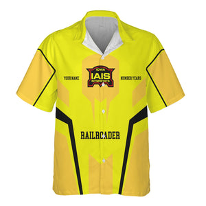 Railspirit Personalized Iowa Interstate Railroad Hawaiian Shirt Custom Year Railroader IAIS Shirt Gift Idea For Train Lover