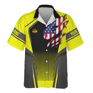 Railspirit Personalized Iowa Interstate Railroad Hawaiian Shirt American Eagle Vintage Train IAIS Shirt