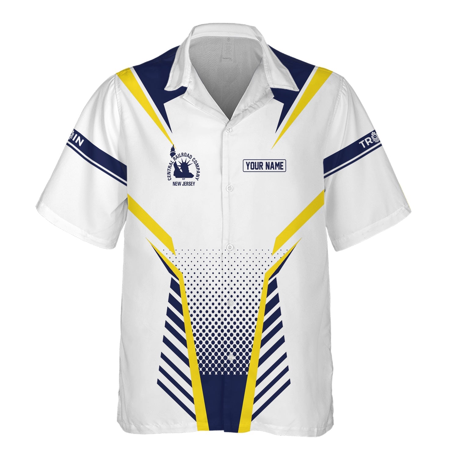 Railspirit Personalized CNJ Jersey Central Railroad Hawaiian Shirt Unisex Train Shirt All Over Print