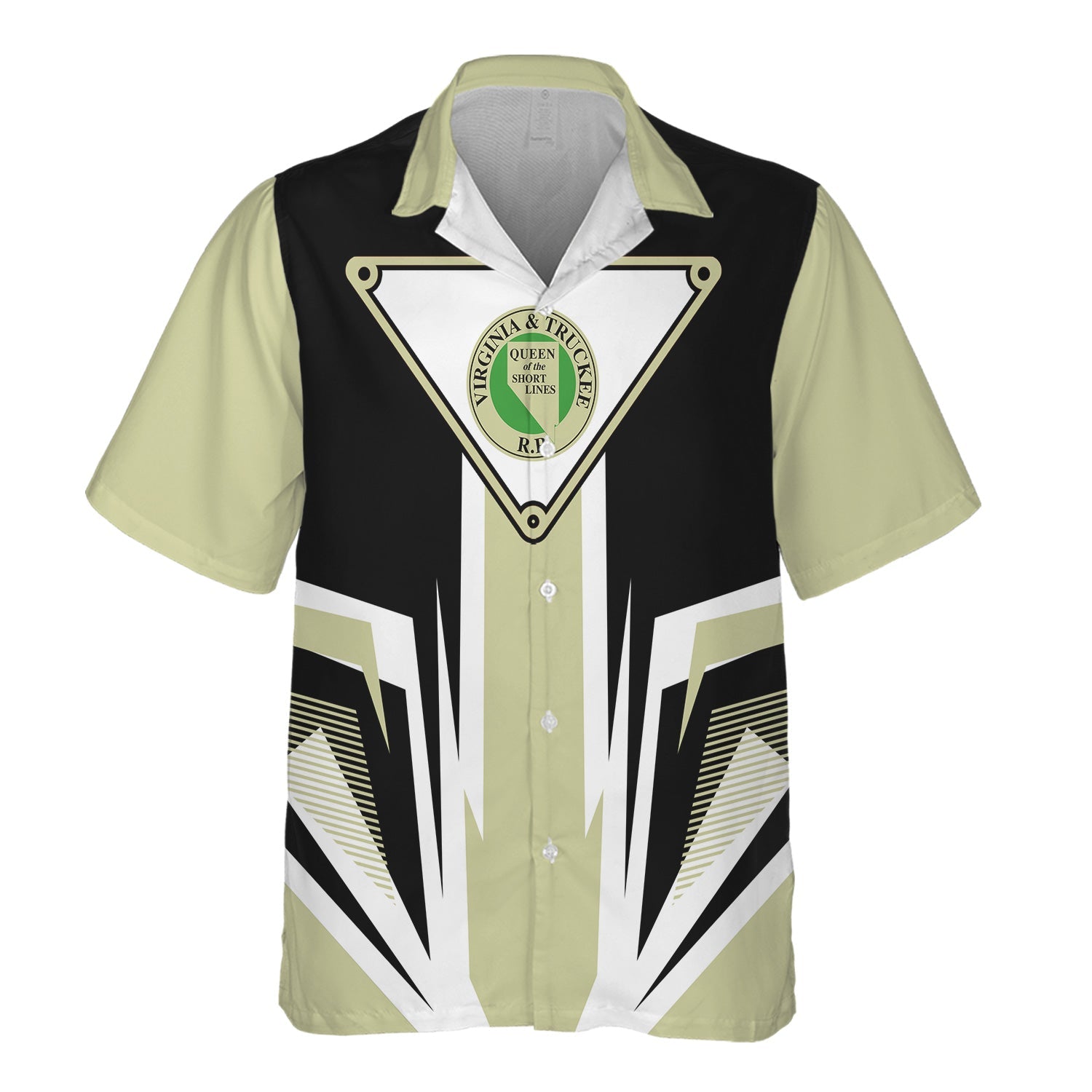 Railspirit Virginia & Truckee Railroad Hawaiian Shirt Bold Graphic Style All Over Printed Shirt