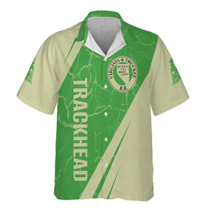 Railspirit Personalized Virginia & Truckee Railroad Hawaiian Shirt Crackle Texture Style Shirt For Trackhead