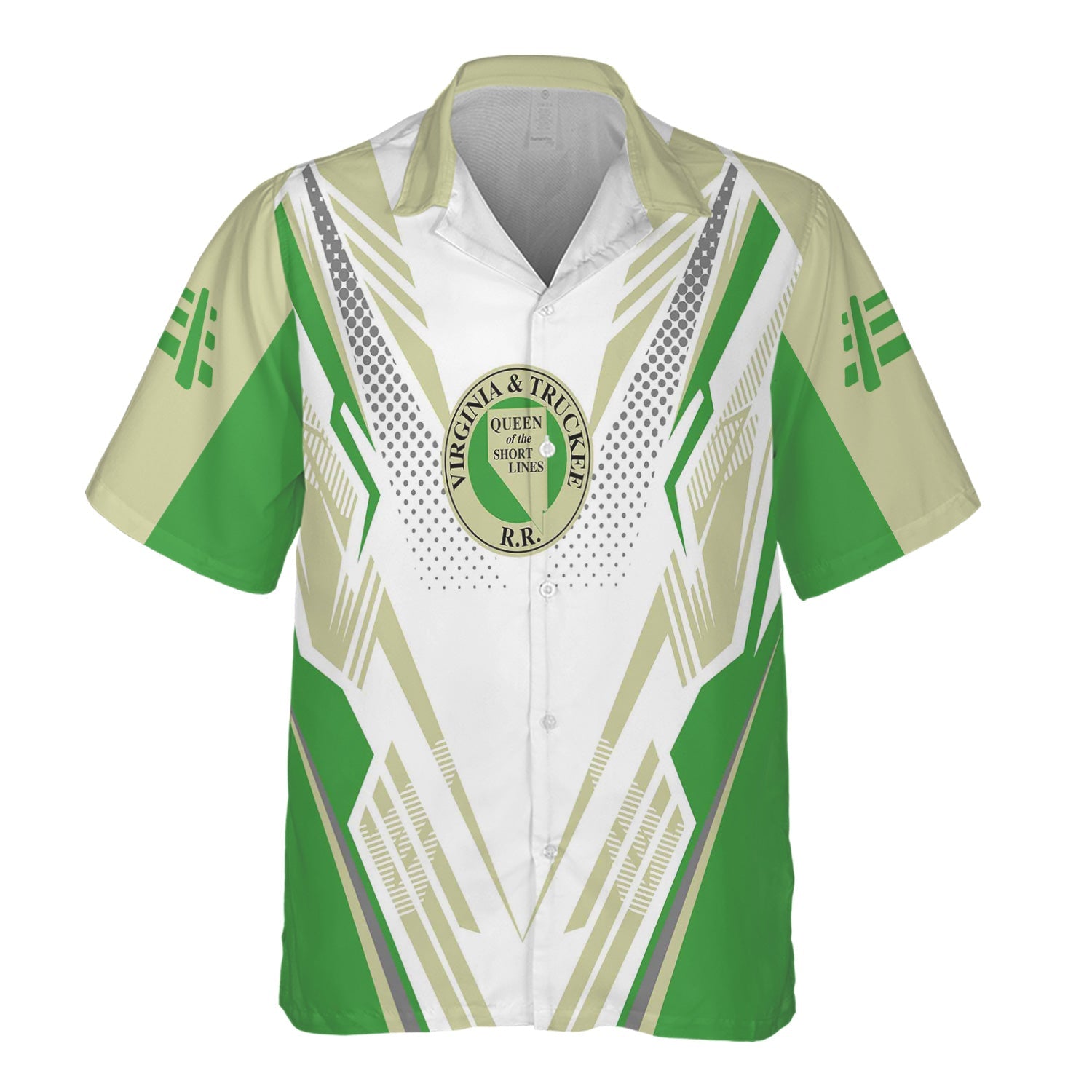 Railspirit Personalized Virginia & Truckee Railroad Hawaiian Shirt Railroad Tribute Design Train Shirt for Train Lovers