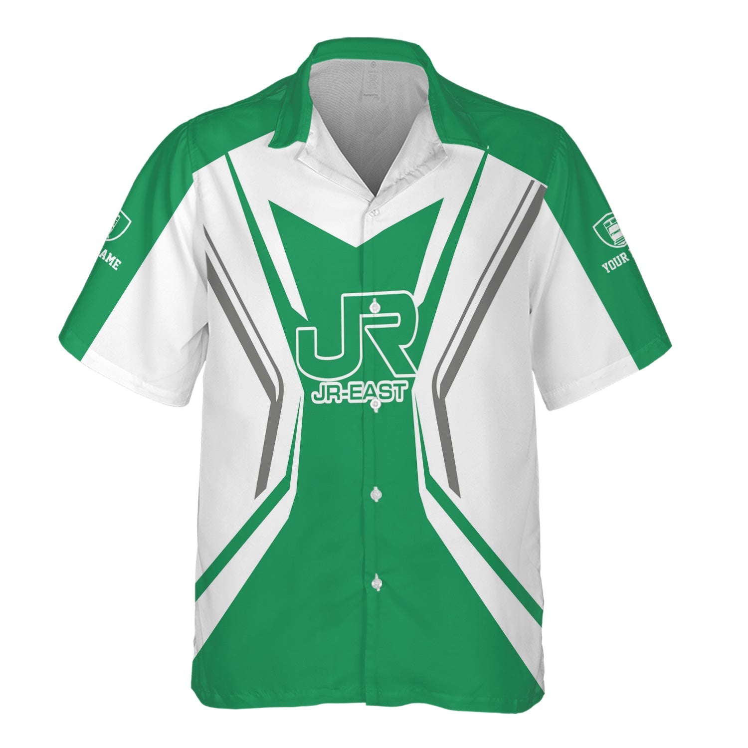 Railspirit Personalized East Japan Railway Hawaiian Shirt Unique Style with Custom Job JR-EAST Train Shirt