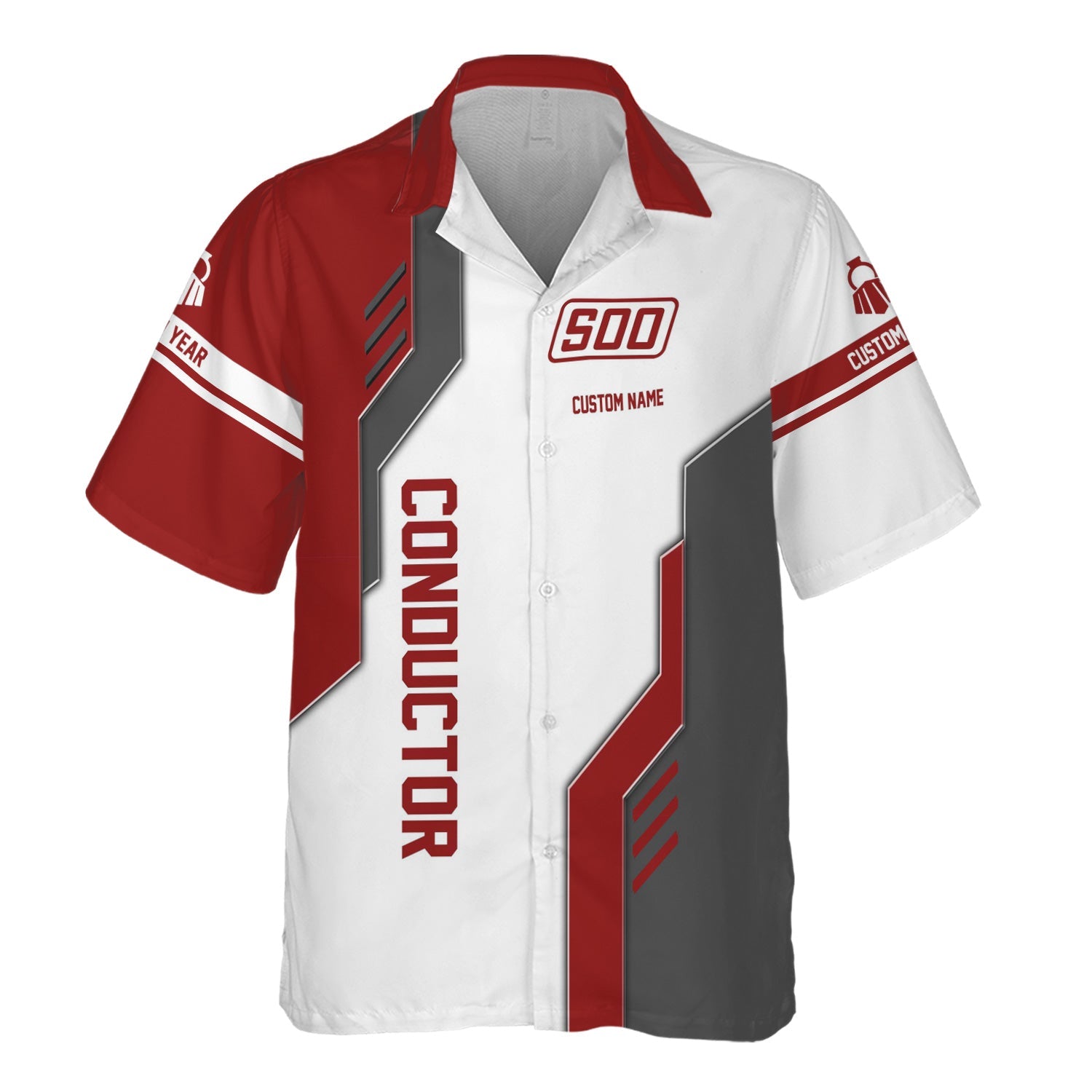 Railspirit Personalized Soo Line Railroad Hawaiian Shirt Unique Railway Style with Custom Job Train Shirt