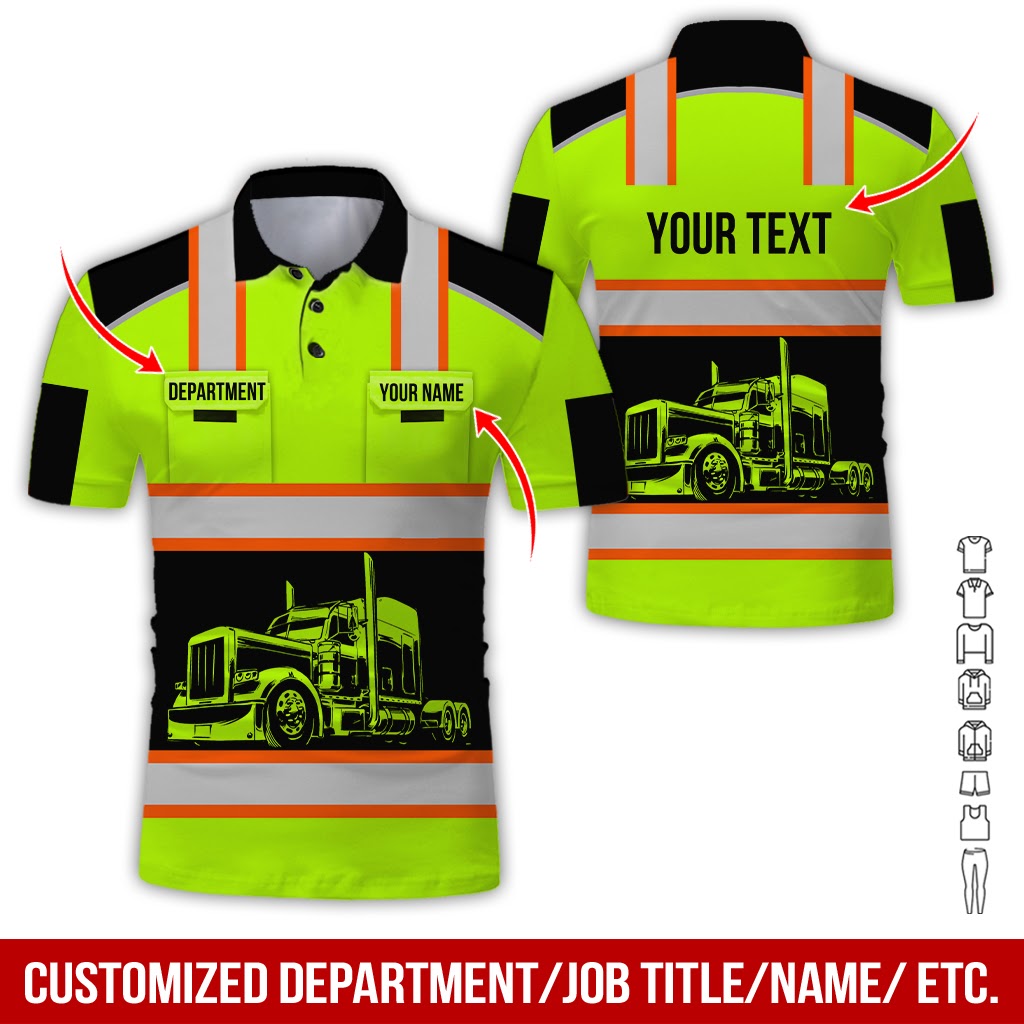 Custom Name Love Tow Truck Printed Clothes, Printed Pocket, Personalized Tow Driver Apparel
