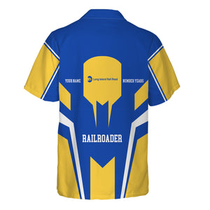 Railspirit Personalized Long Island Railroad Hawaiian Shirt Custom Year Railroader Shirt Gift Idea For Train Lover