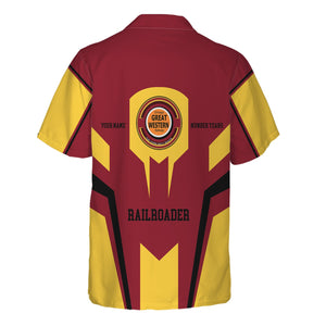 Railspirit Personalized Chicago Great Western Railroad Hawaiian Shirt Custom Year Railroader Shirt Gift Idea For Train Lover