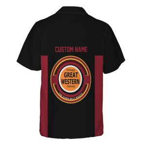 Railspirit Custom Name Chicago Great Western Railroad Hawaiian Shirt Yes I Need All Those Train Printed Shirt