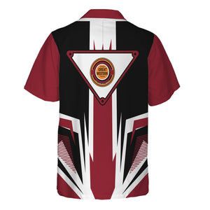 Railspirit Chicago Great Western Railroad Hawaiian Shirt Bold Graphic Style All Over Printed Shirt