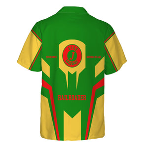 Railspirit Personalized Elgin Joliet And Eastern Railroad Hawaiian Shirt Custom Year Railroader Shirt Gift Idea For Train Lover