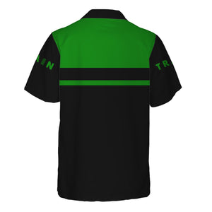 Railspirit Personalized Elgin Joliet And Eastern Railroad Hawaiian Shirt Train Ticket  American Locomotive Printed Train