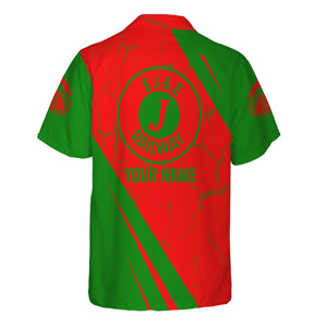 Railspirit Personalized Elgin Joliet And Eastern Railroad Hawaiian Shirt Crackle Texture Style Shirt For Trackhead