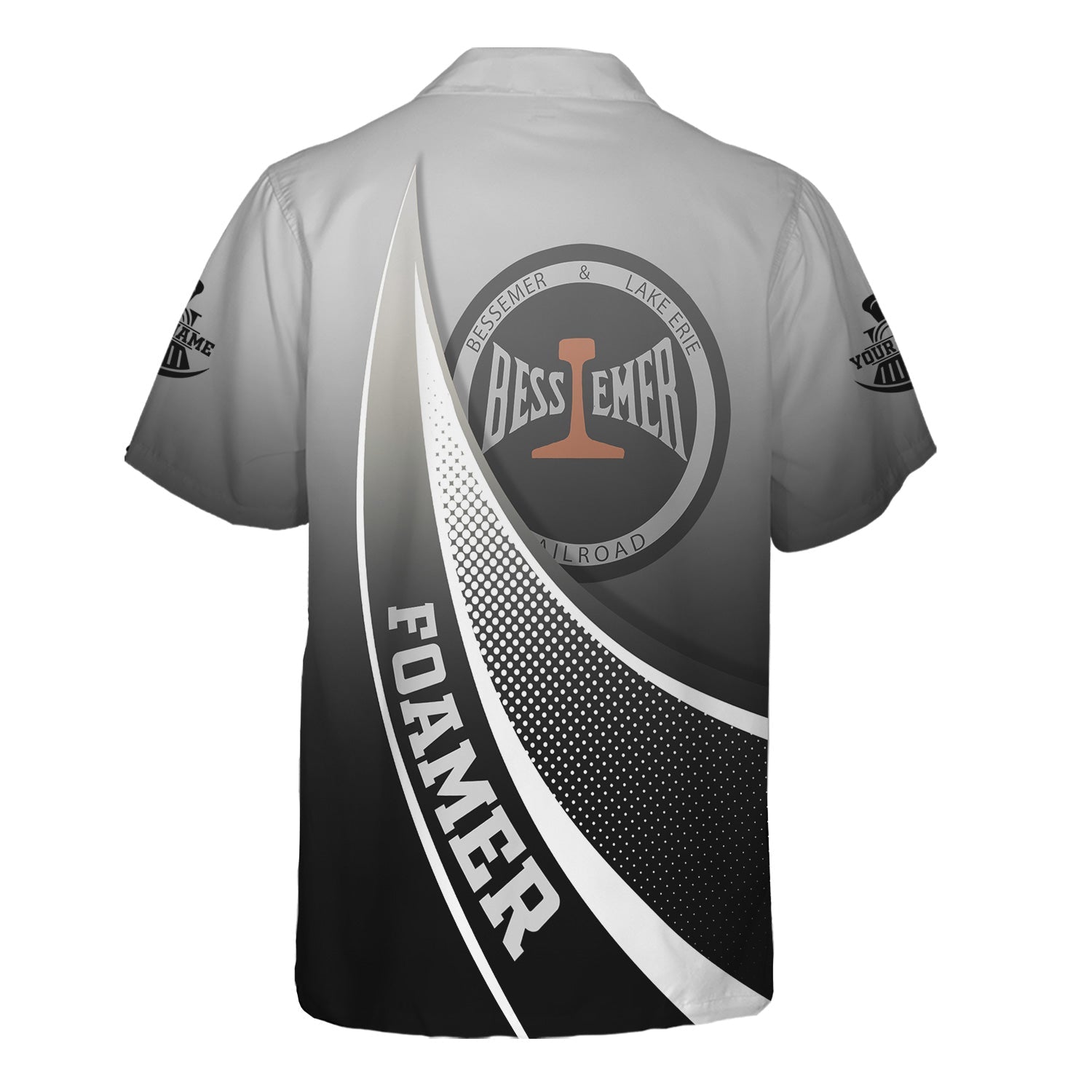 Railspirit Personalized Bessemer And Lake Erie Railroad Hawaiian Shirt Railway-Themed Style Shirt Gift Idea For Trainspotter