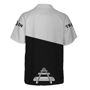 Railspirit Personalized Bessemer And Lake Erie Railroad Hawaiian Shirt One Track Mind Unisex Train Shirt Gift Idea For Train Lover