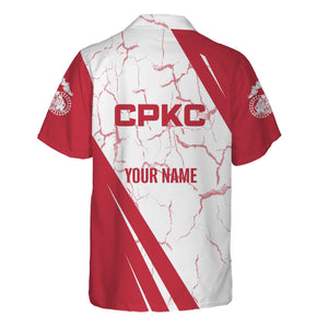 Railspirit Personalized Canadian Pacific Kansas City Hawaiian Shirt Crackle Texture Style CPKC Shirt For Trackhead